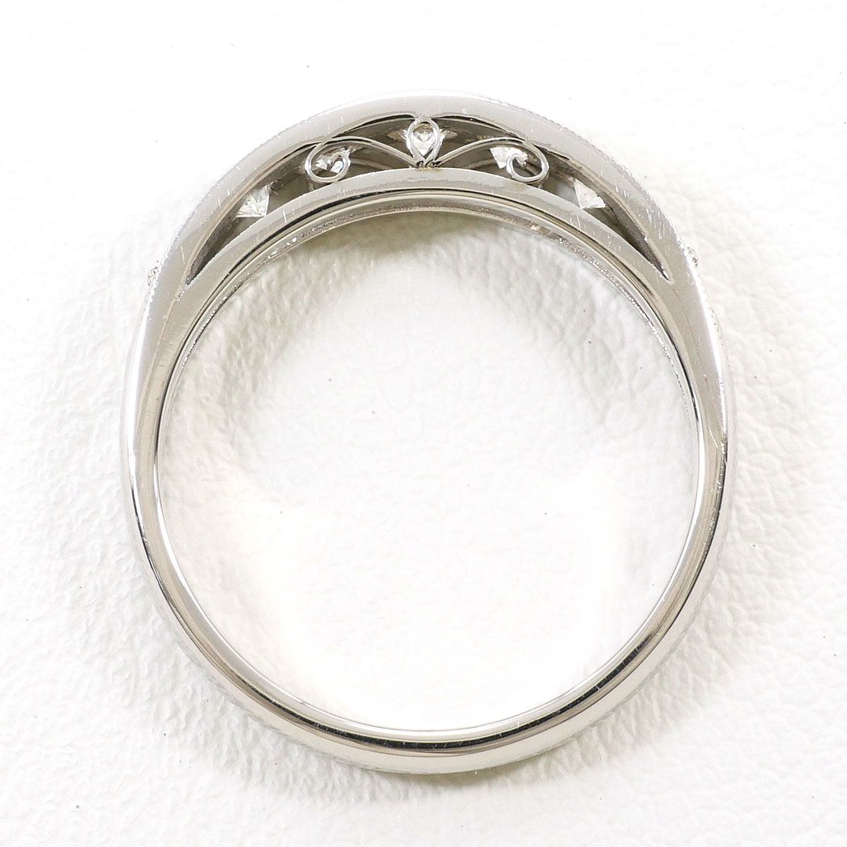 PT900/プラチナ リング・指輪 12号 ダイヤモンド 0.53ct カード鑑別書