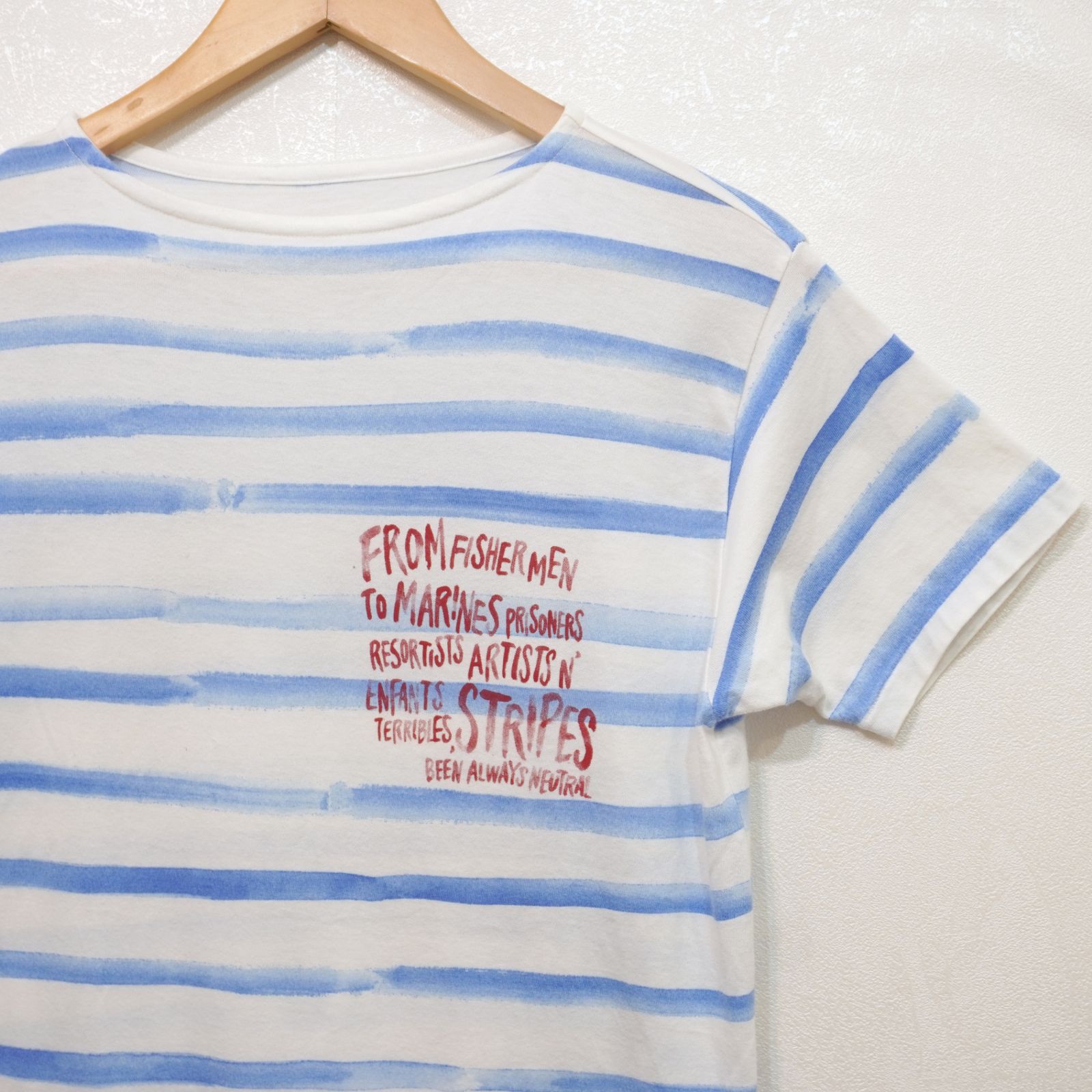 porter classic (M) 日本製 ボーダートップス 半袖 Tシャツ カットソー 
