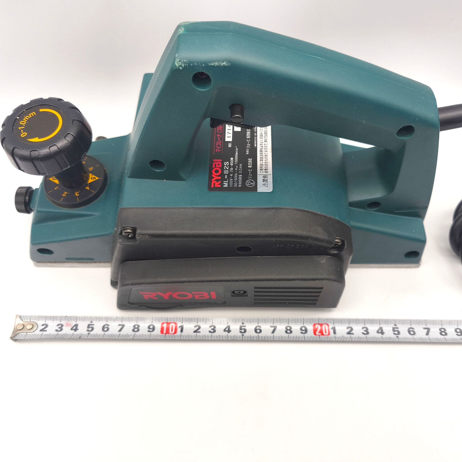 RYOBI(リョービ)・マイプレーナー・ML-82S・電動カンナ・電動工具・No 