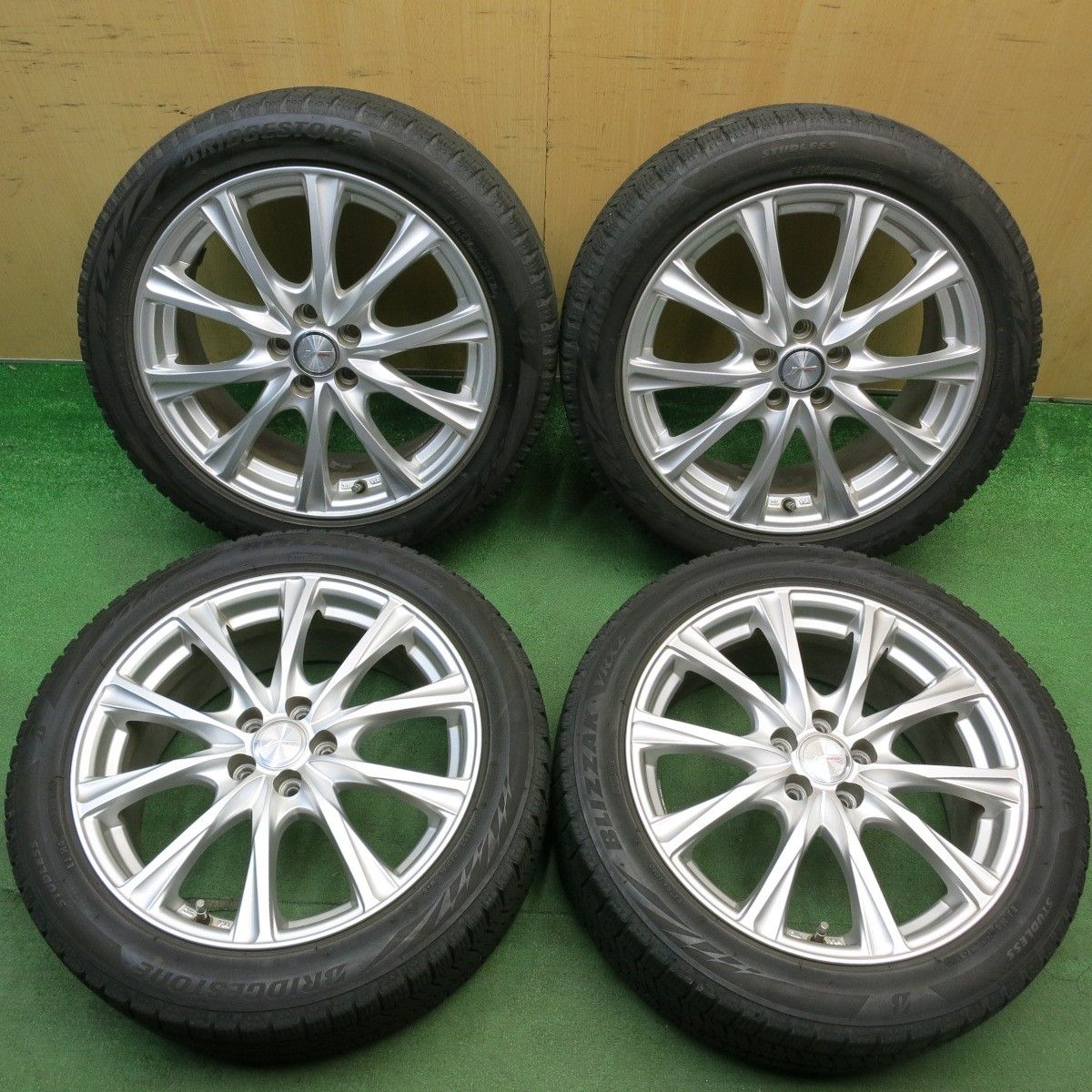 クルーガー 純正17インチ vrx2付き キレイ☆プリウス 等 205/50R17 スタッドレス ブリヂストン ブリザック