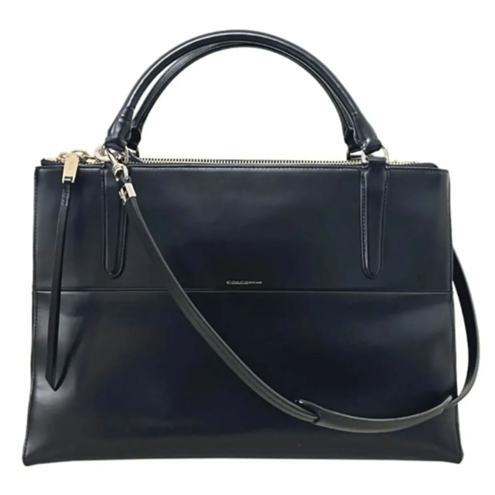 【Rinato】COACH 2WAYビジネスバッグ　ショルダーブラック 出産祝いなども豊富 送料無料 美品 2WAYビジネスバッグ ショルダー