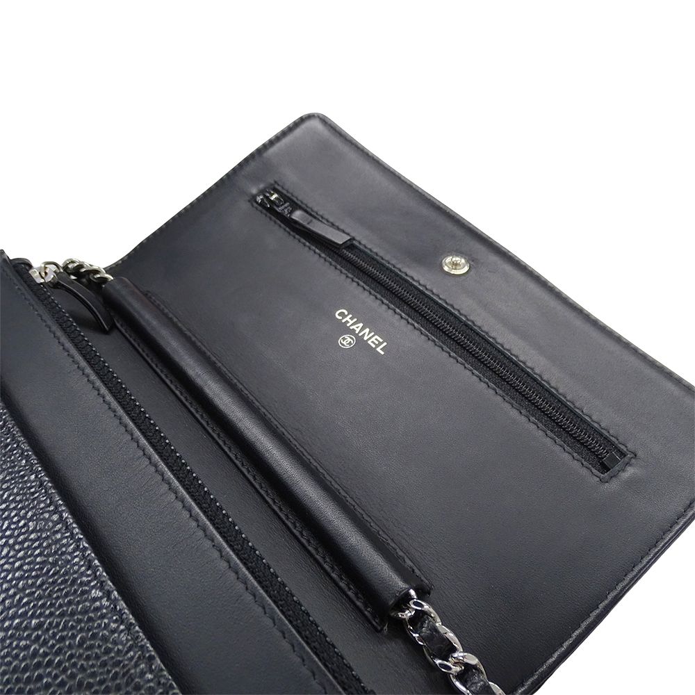 【美品】CHANEL（シャネル）ブラック 財布 レディース シャネル CHANEL 財布 レディース ブランド ショルダーウォレット