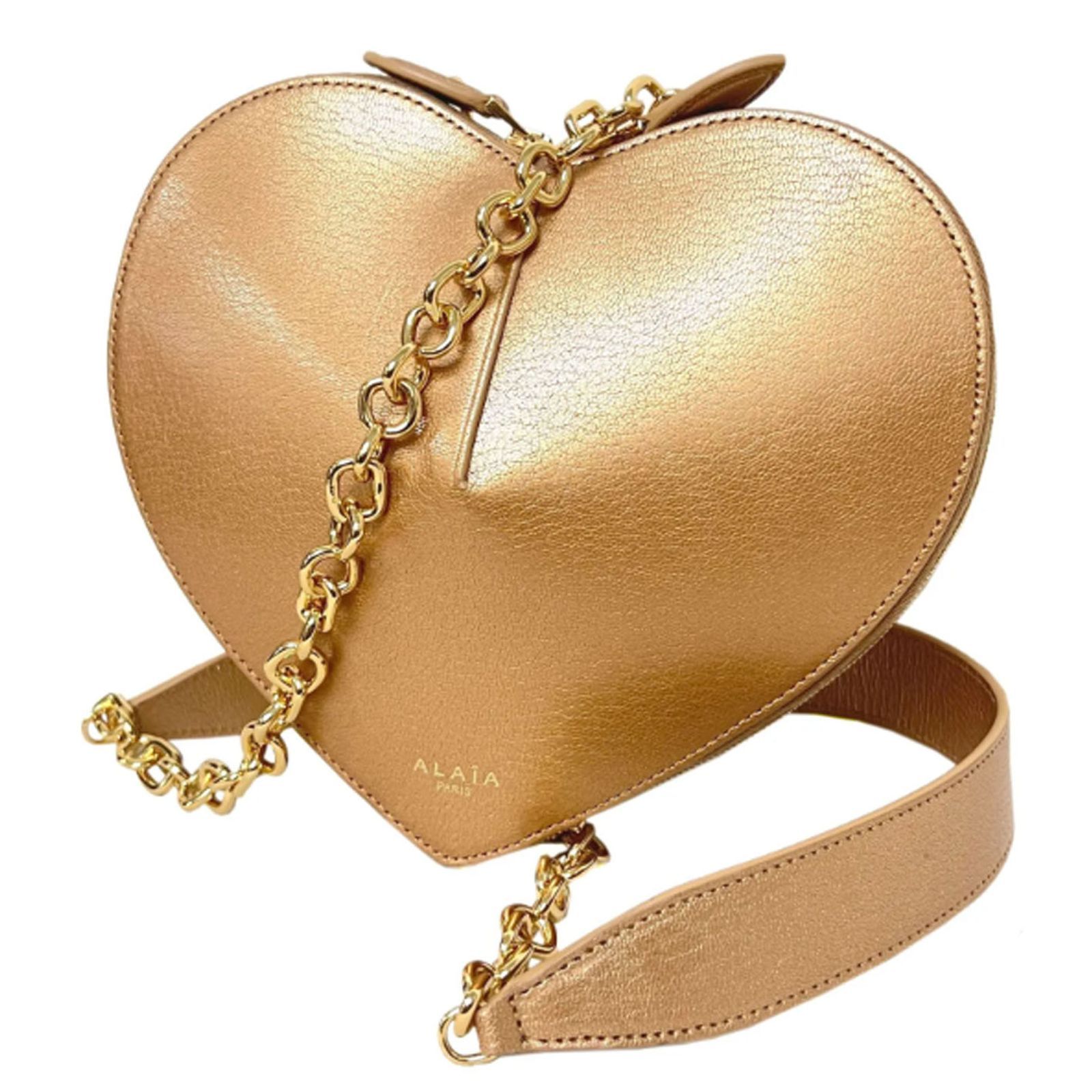 ALAIA アライア バッグ Le Coeur ハート クール カーフスキン チェーン 