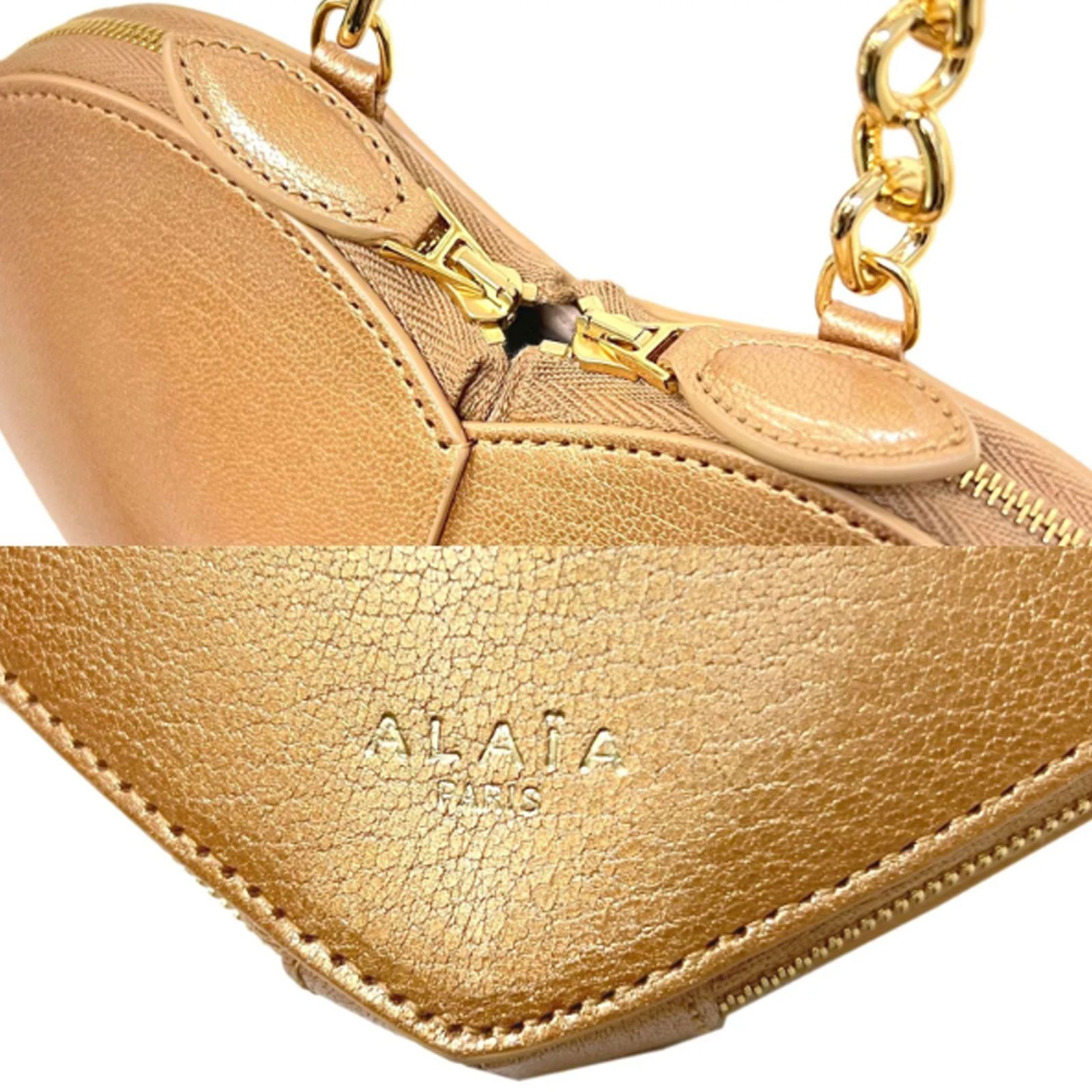 ALAIA アライア バッグ Le Coeur ハート クール カーフスキン チェーン 