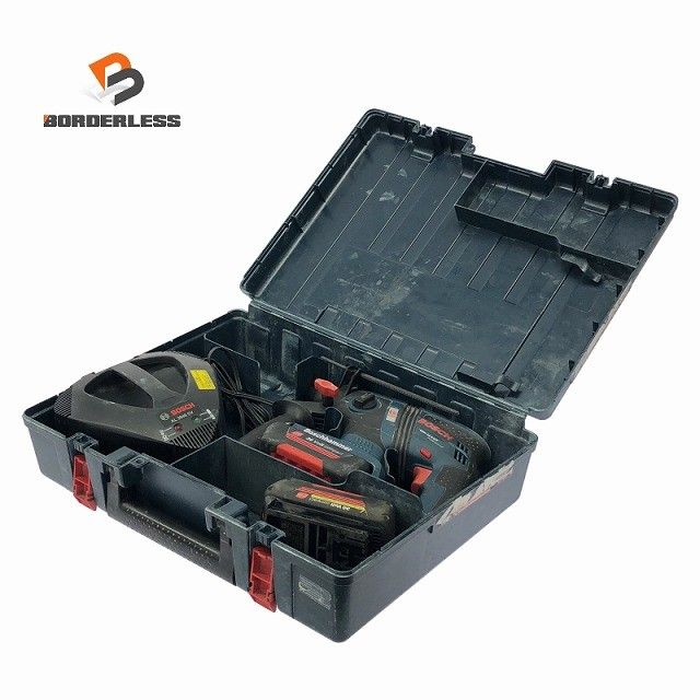 ☆比較的綺麗☆ BOSCH ボッシュ 36V 充電式ハンマドリル GBH36V-LIY 充電器 純正バッテリー2個付 ケース SDSプラス126326