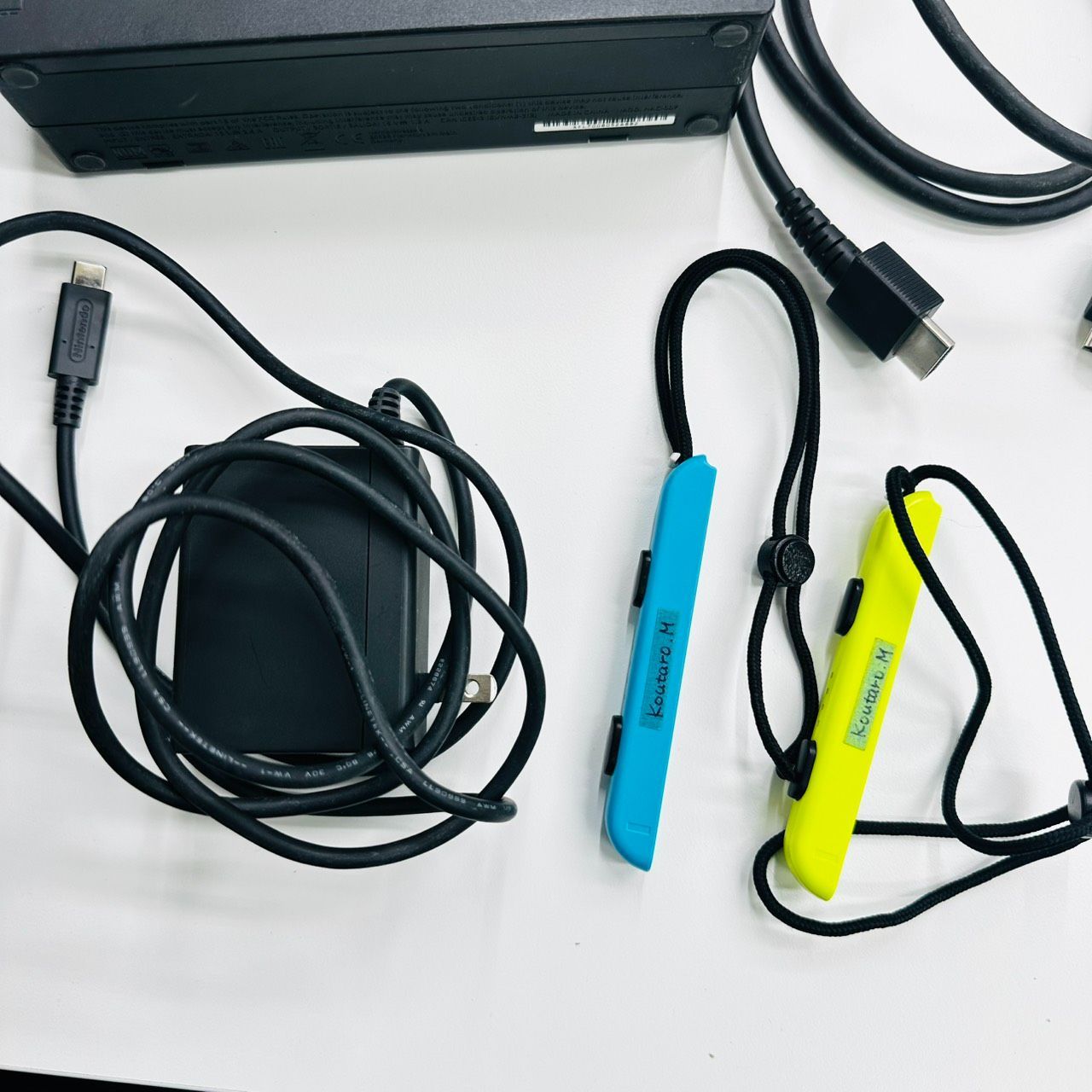 【動作確認済】Nintendo Switch 本体　Joy-Con5個 付属品 任天堂Switchジョイコン(L)ネオンブルー/(R)ネオンレッド
