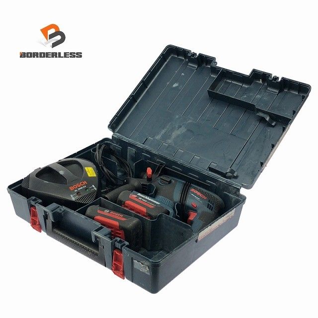 ☆比較的綺麗☆ BOSCH ボッシュ 36V 充電式ハンマドリル GBH36V-LIY 充電器 純正バッテリー2個付 ケース SDSプラス126327