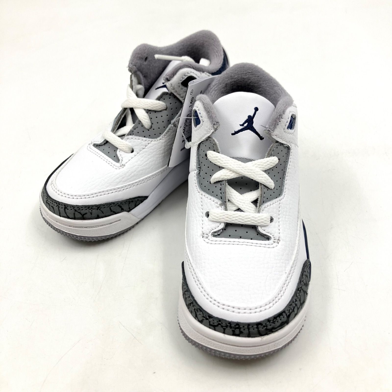ナイキ NIKE エアジョーダン3 レトロ TD 14cm ホワイト/ミッドナイト 