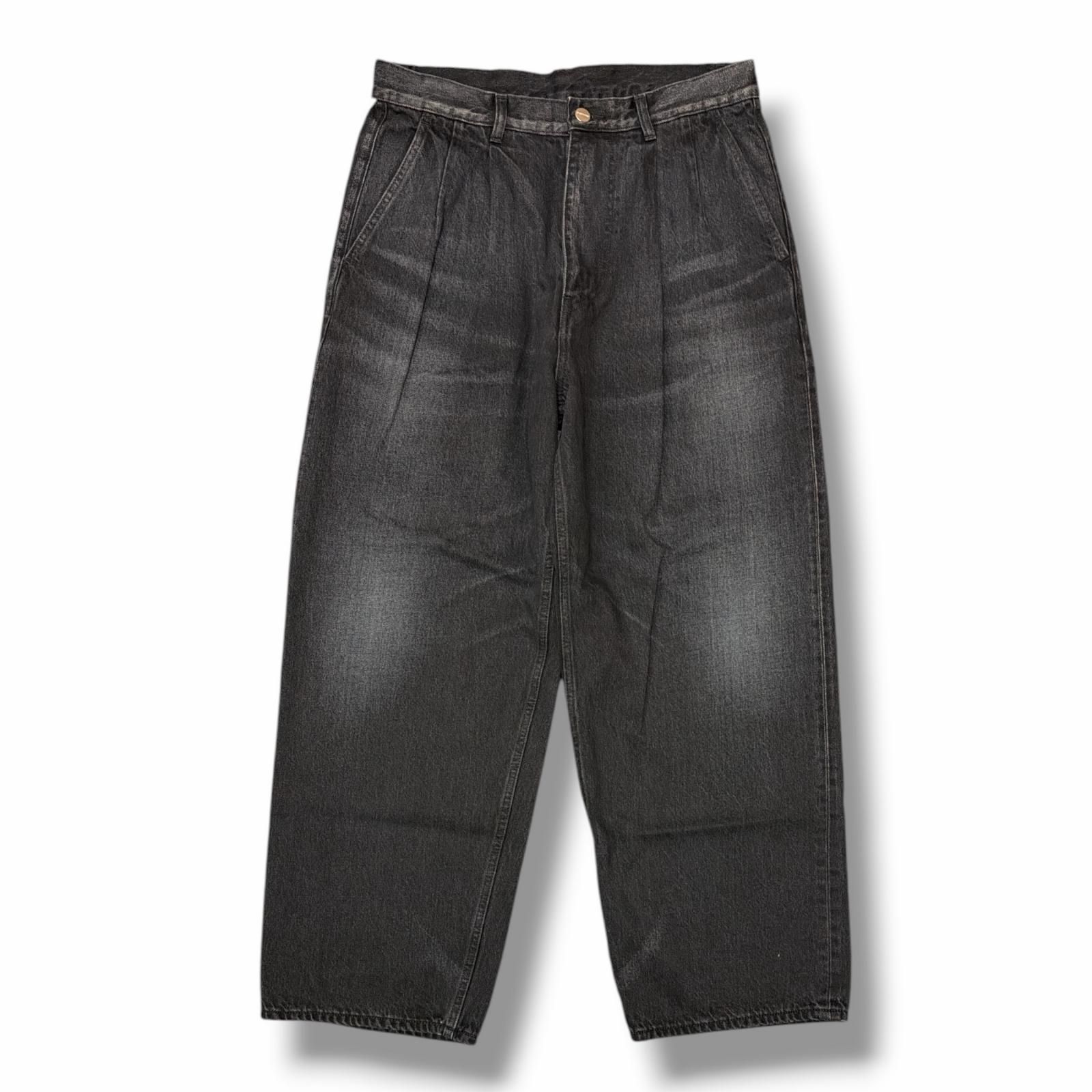 グラフペーパー26ss デニム新品未使用 未使用 Graphpaper 26SS Selvage Denim Two Tuck Pants セルビッチ2