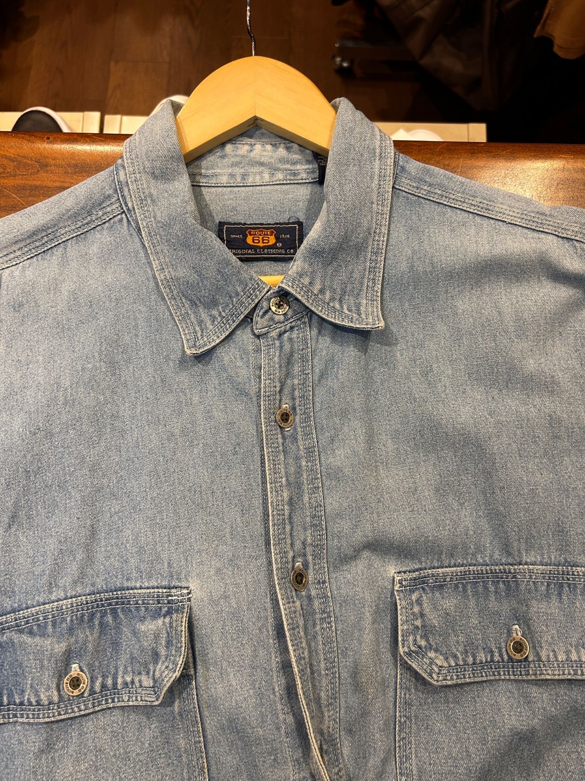 DOUBLER RL & CO. デニムシャツ A-1874 ROUTE 66 ルート66 デニムシャツ カジュアルシャツ ワーク