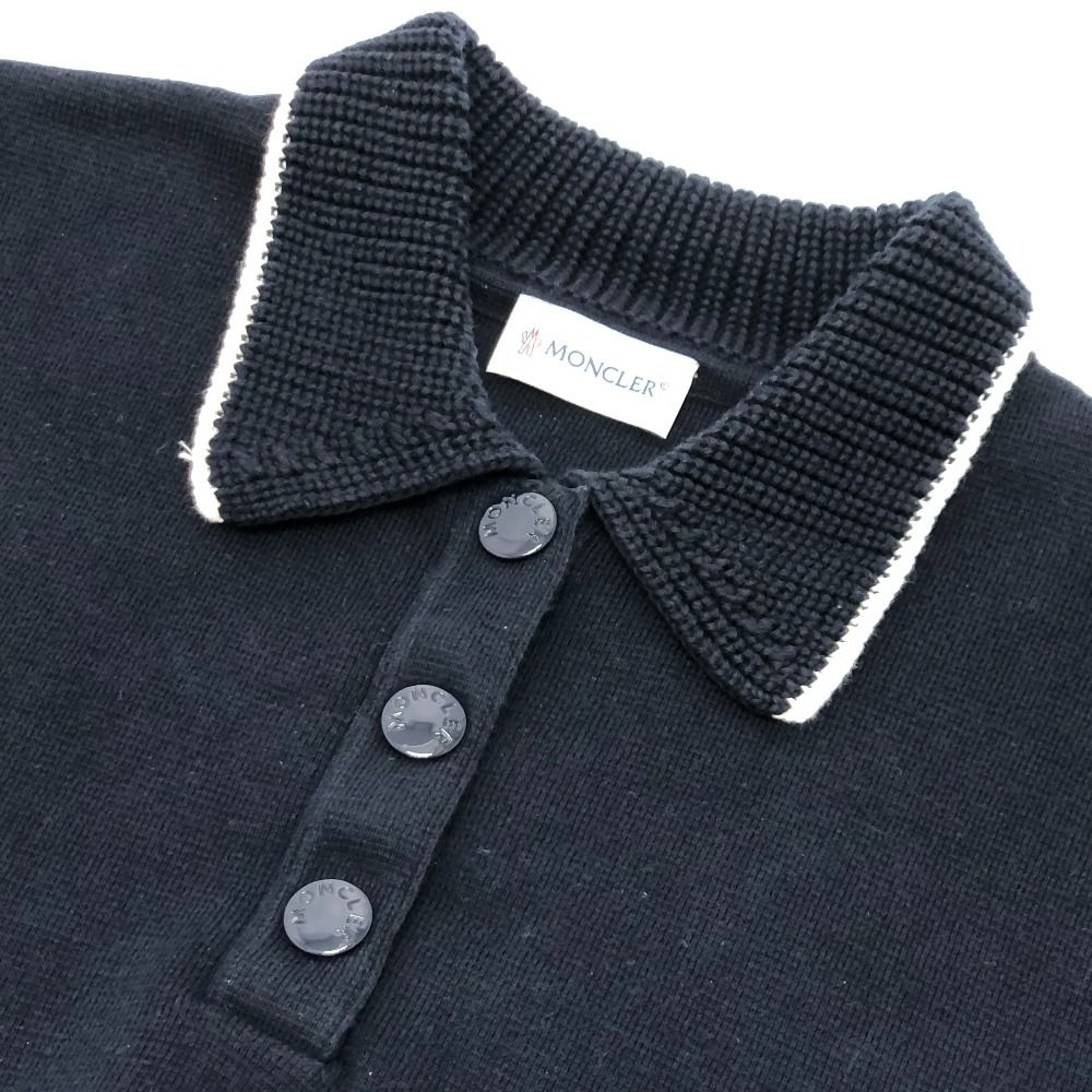 美品　モンクレール　デカワッペン　ポロシャツ　ネイビーS　3S669 中古・古着通販】MONCLER (モンクレール) ロゴワッペンポロシャツ