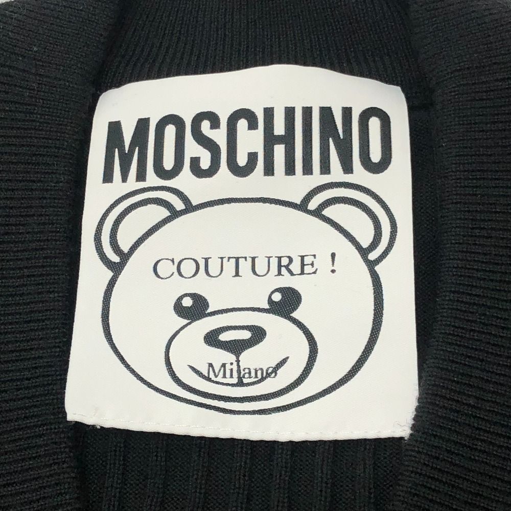MOSCHINO モスキーノ カーディガン テディベア ワッペン コットン