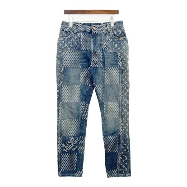 LOUIS VUITTON ルイヴィトン NIGO ジーンズ デニムパンツ Damier Giant