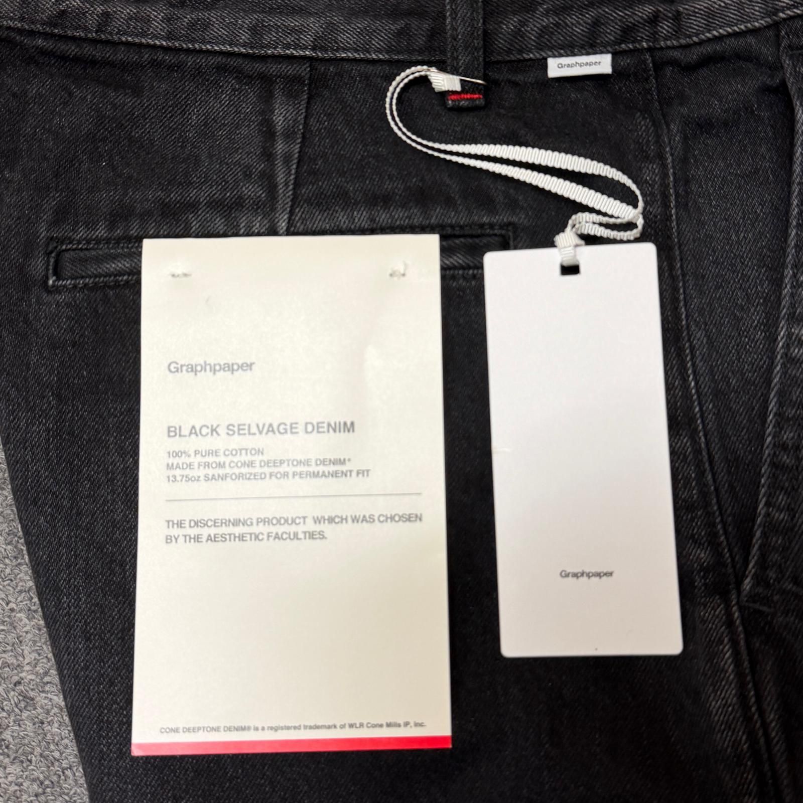 グラフペーパー26ss デニム新品未使用 参考上代35200円 未使用 Graphpaper 26SS Selvage Denim Two Tuck