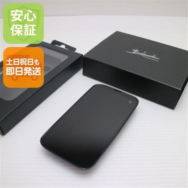 美品 SIMフリー BALMUDA Phone 128GB ブラック スマホ 白ロム 本体