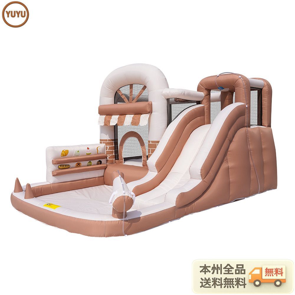 【5月19日再入荷予定】【タイプA】 大型 プール エアー 遊具 滑り台 ビニールプール 大型プール お子ど様1-3人用 トランポリン すべり台 大型遊具 エアー遊具 キッズハウス プレイハウス プレゼント お祝い 【Colorful】