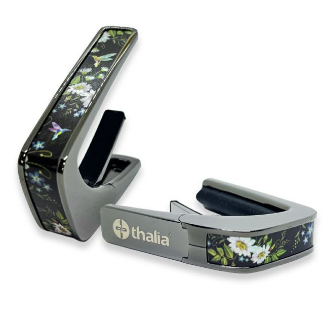 タリア カポ Thalia Capos DELUXE Series BC-HUMMINGBIRD / HUMMINGBIRD Black Chrome ギター 12インチフレットパッド付属