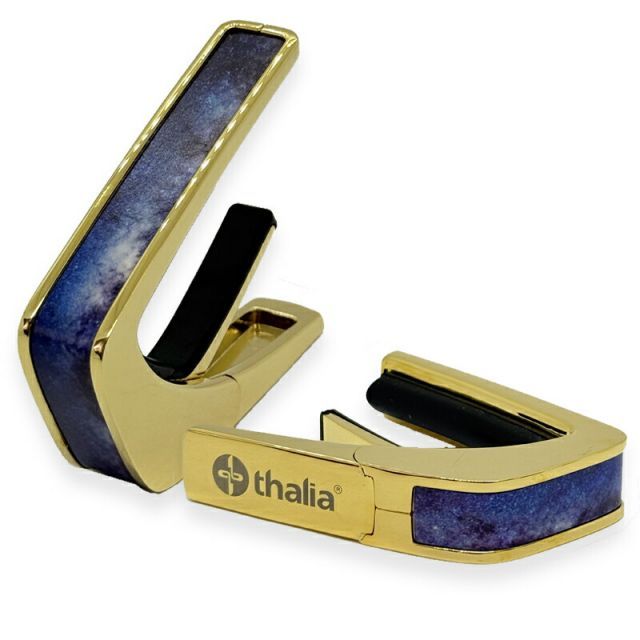 タリア カポ Thalia Capos DELUXE Series 24KG-P.MILKEYWAY / PEARL MILKY WAY 24K GOLD ギター 12インチフレットパッド付属