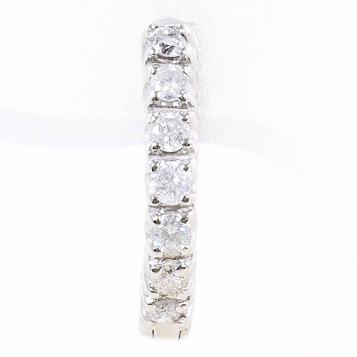 K14WG ピアス(片耳) ダイヤモンド 0.15ct 総重量約1.1g ジュエリー レディース