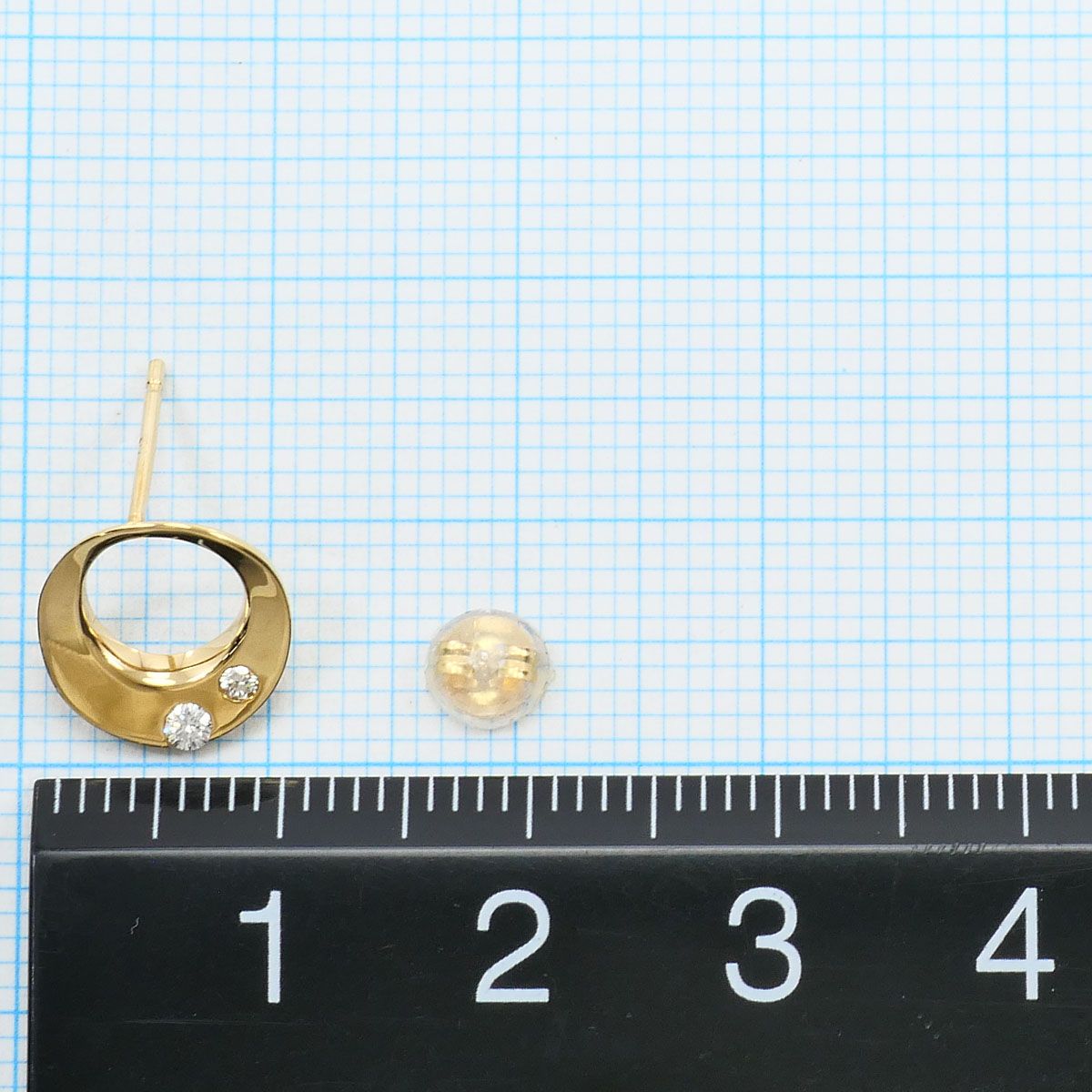 スタージュエリー STAR JEWELRY K18YG ピアス(片耳) ダイヤモンド 0.05 