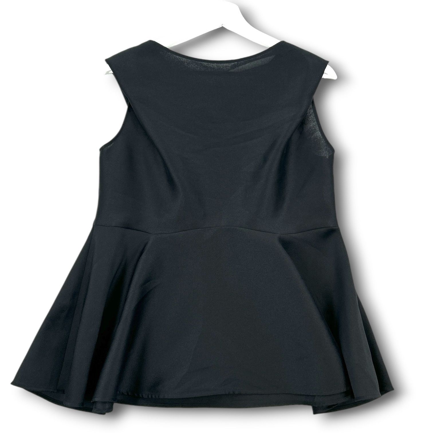 HEVE へイヴ two charm blouse 2way ノースリーブブラウス ペプラム 黒 