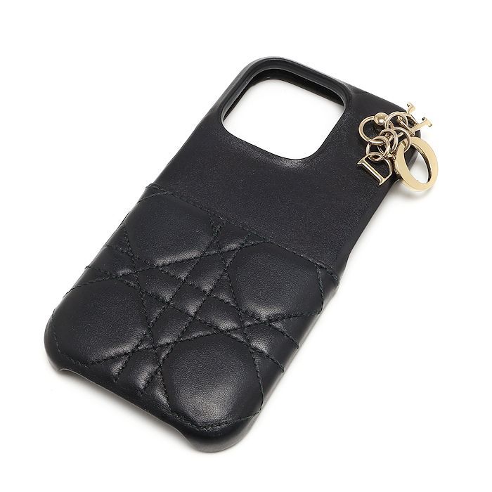 ディオール Lady Dior iPhone 16 Pro ケース ブラック - メルカリ