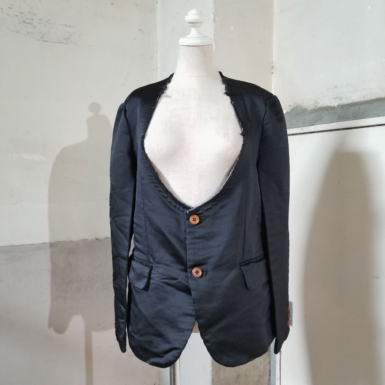 COMME des GARCONS COMME des GARCONS 23ss エステルサテン 裁ち切り 