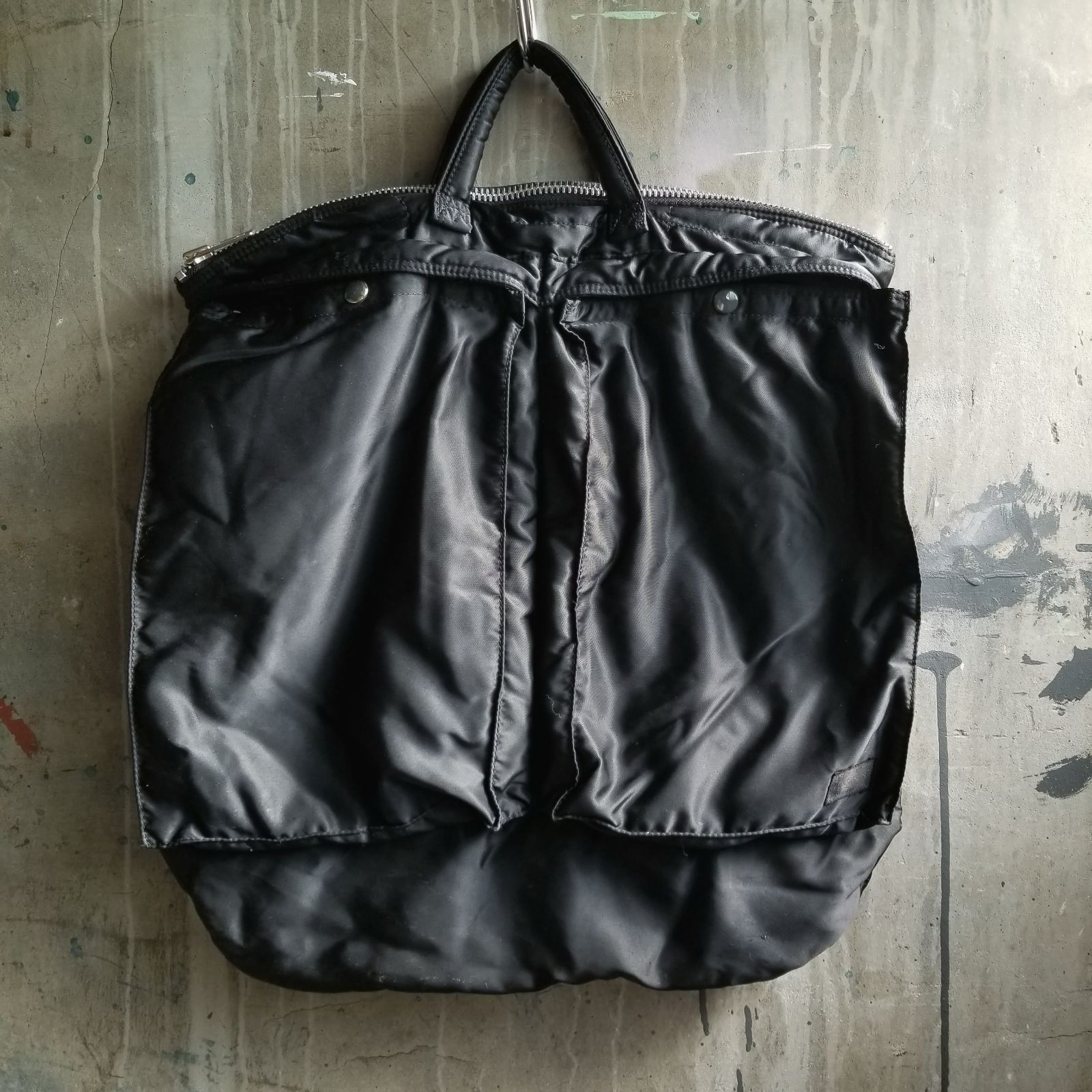 【未使用級】ポーター　タンカー　ヘルメットバック　ショルダーバック　大容量　黒 PX TANKER(PXタンカー) 2WAY SHORT HELMET BAG | 吉田カバン