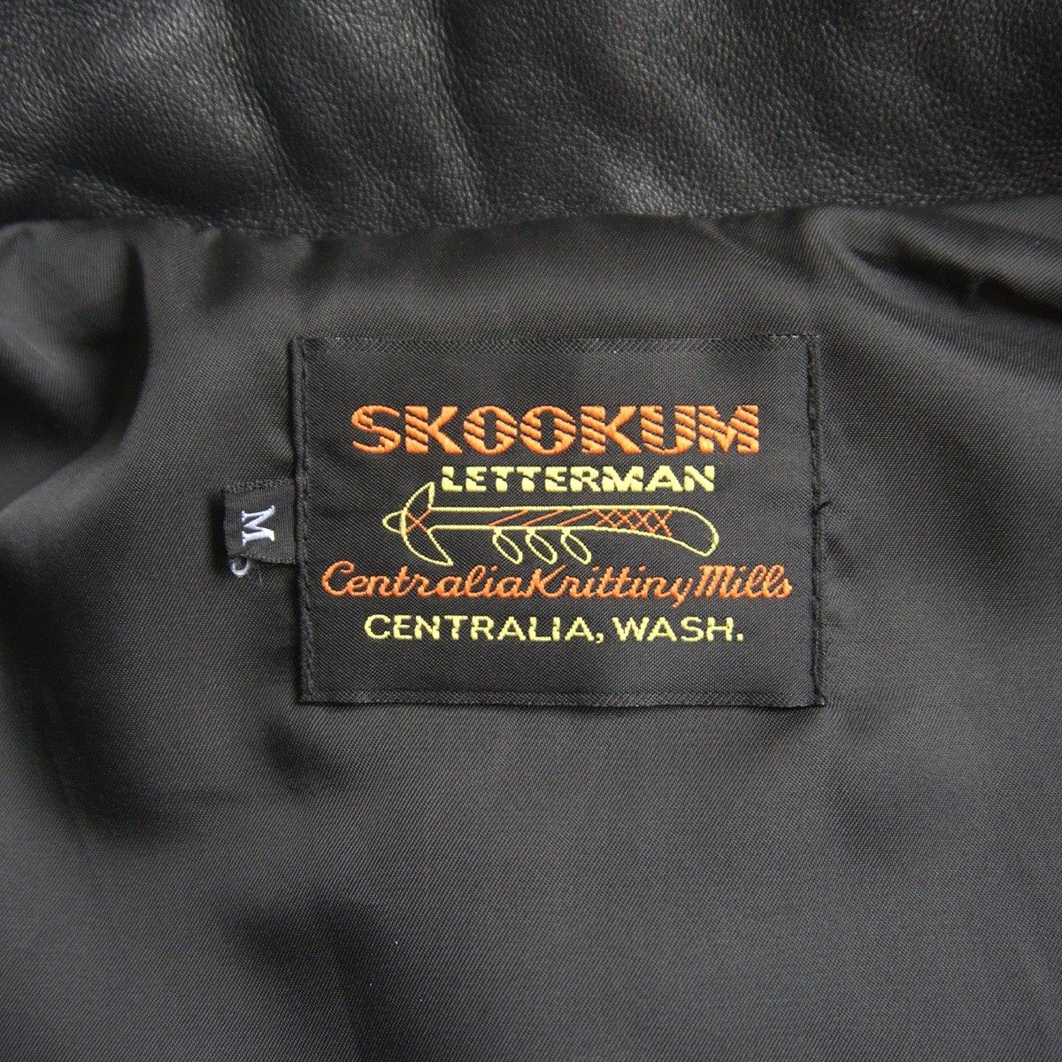 美品】SKOOKUM【バイロンカラー レザージャケット】M ブラック