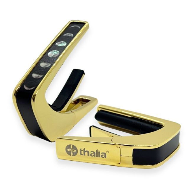 タリア カポ Thalia Capos DELUXE Series 24KG-MoonPhasesonPearl / Moon Phases on Pearl 24K GOLD ギター 12インチフレットパッド付属