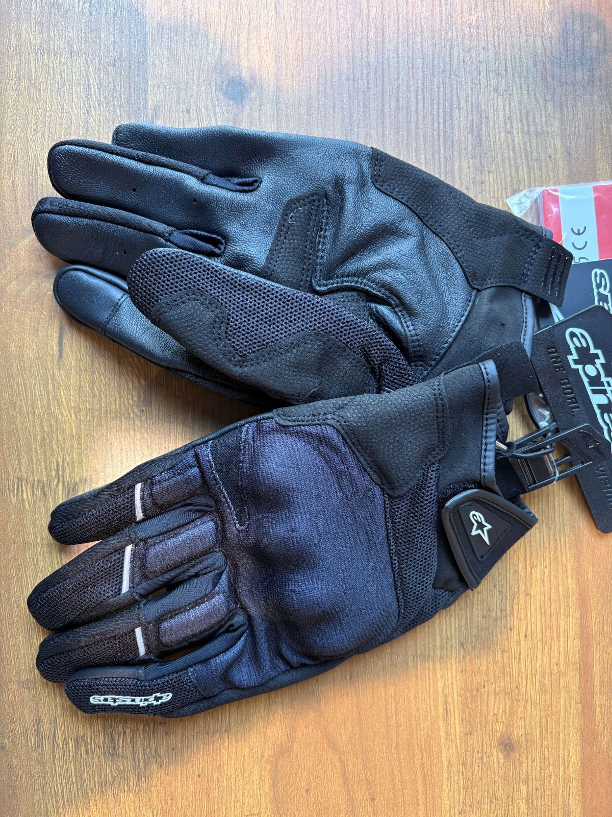 alpinestars　アルパインスターズ　ATOM GLOVE　ブラック　35740118　3XLサイズ　バイク用グローブ　スリーシーズン