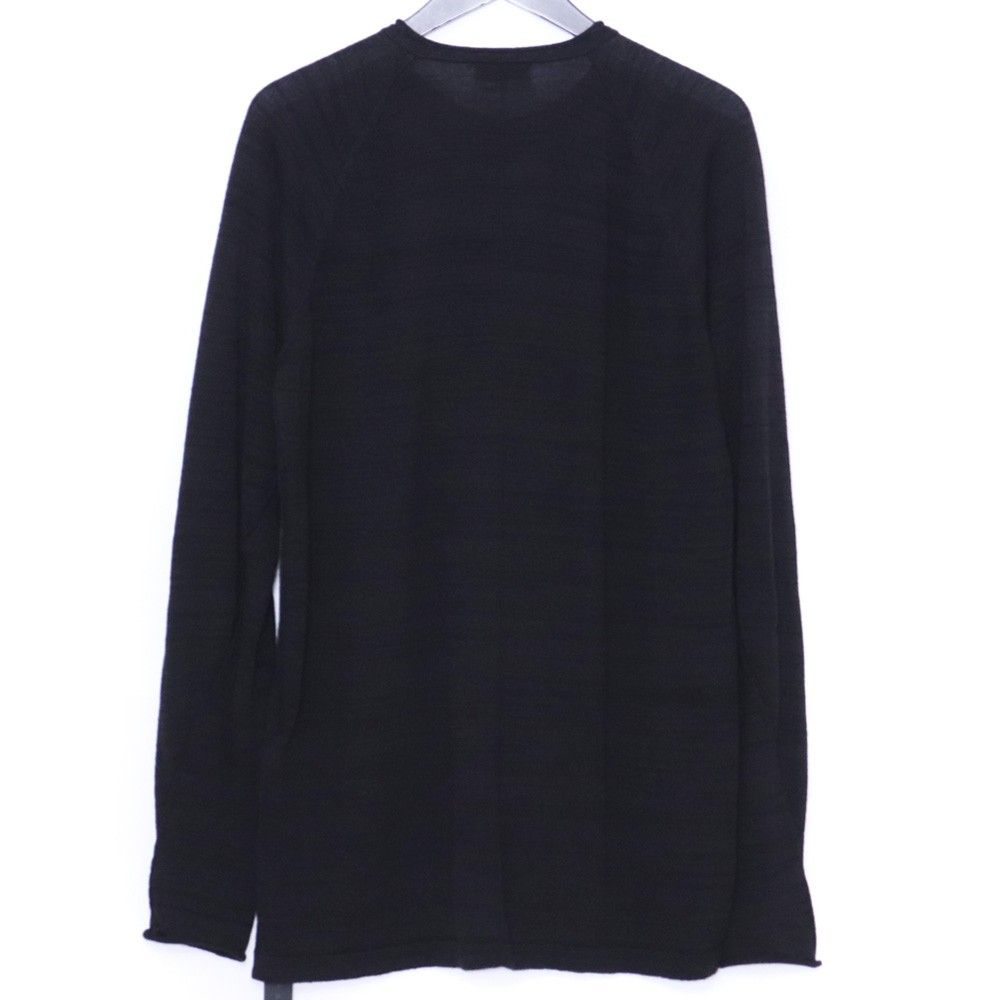 DEVOA Knit henley neck long sleeve サイズ2 ブラック KTS-NLWHL 
