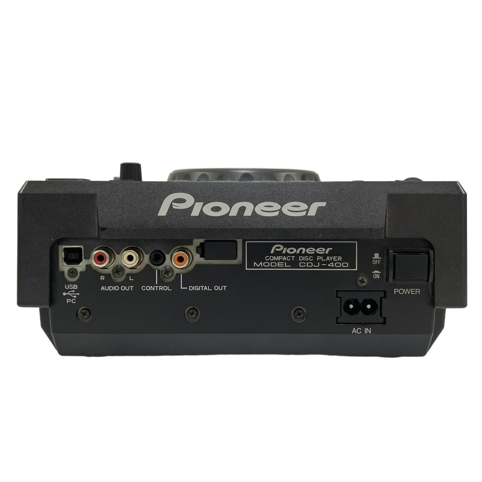 美品　Pioneer CDJ 400 08年製 Pioneer CDJ-400 パイオニア スクラッチ CDプレーヤー 2008年製 中古