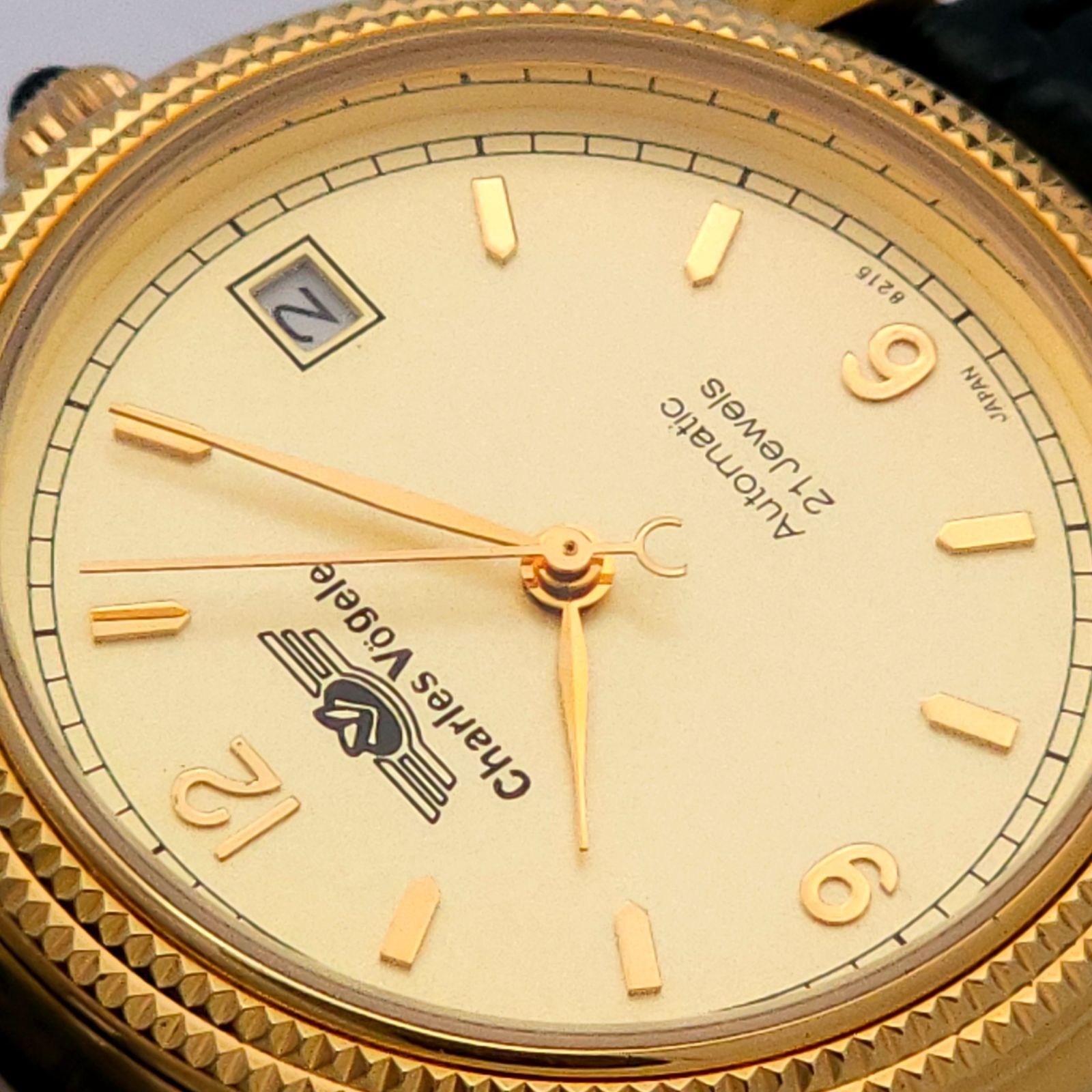 ☆美品 Charles Vogele シャルルホーゲル CV-7691 自動巻 動作品 裏 