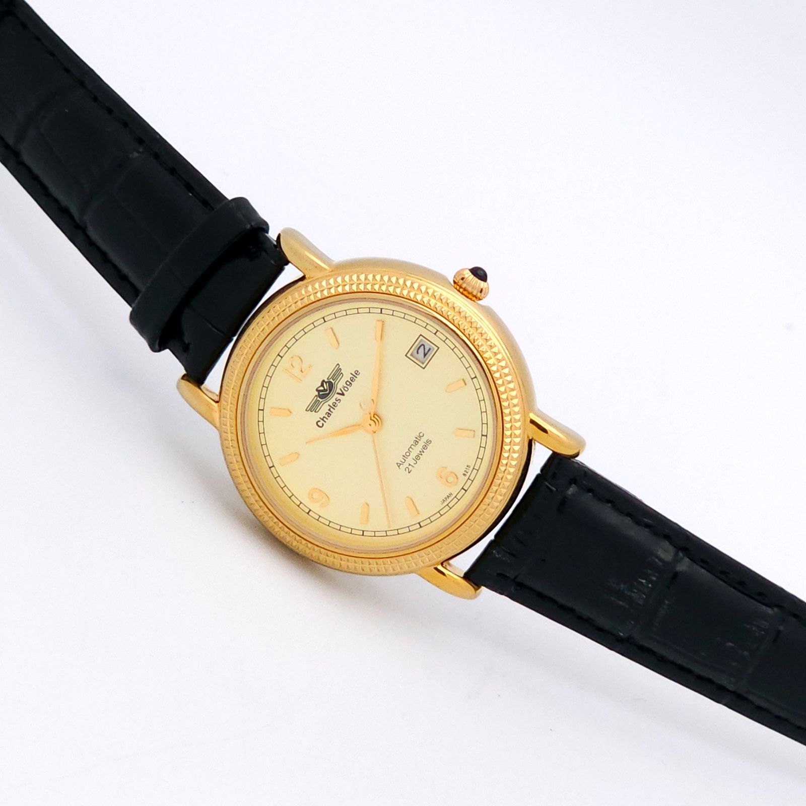☆美品 Charles Vogele シャルルホーゲル CV-7691 自動巻 動作品 裏 