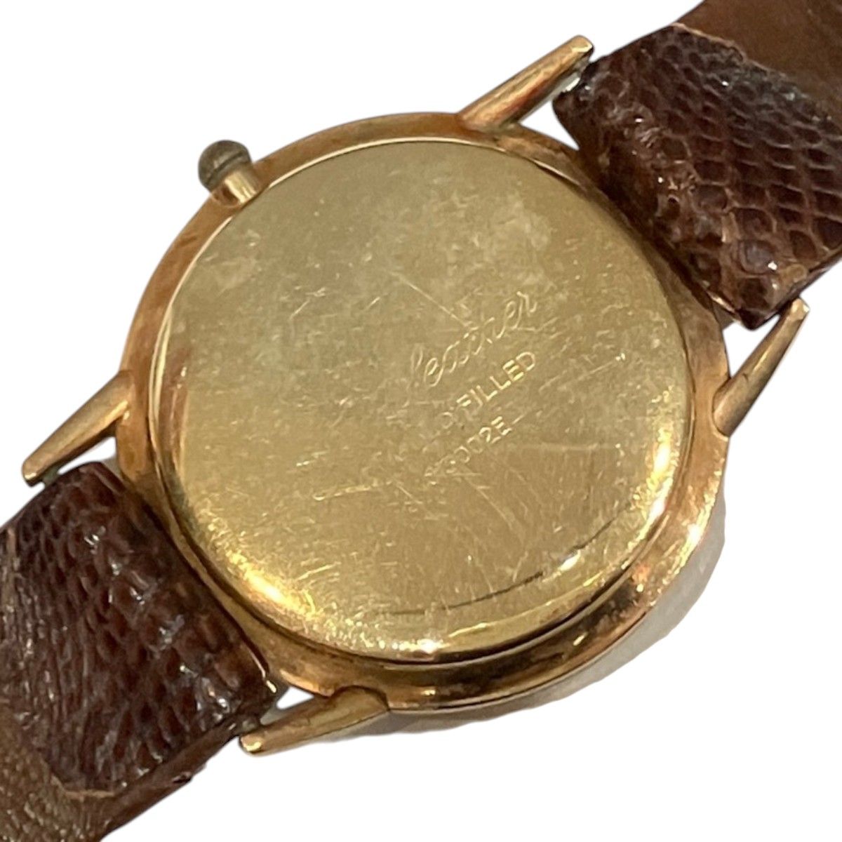 セイコー SEIKO ゴールドフェザー 腕時計 総重量約30g GP 本革 手巻き