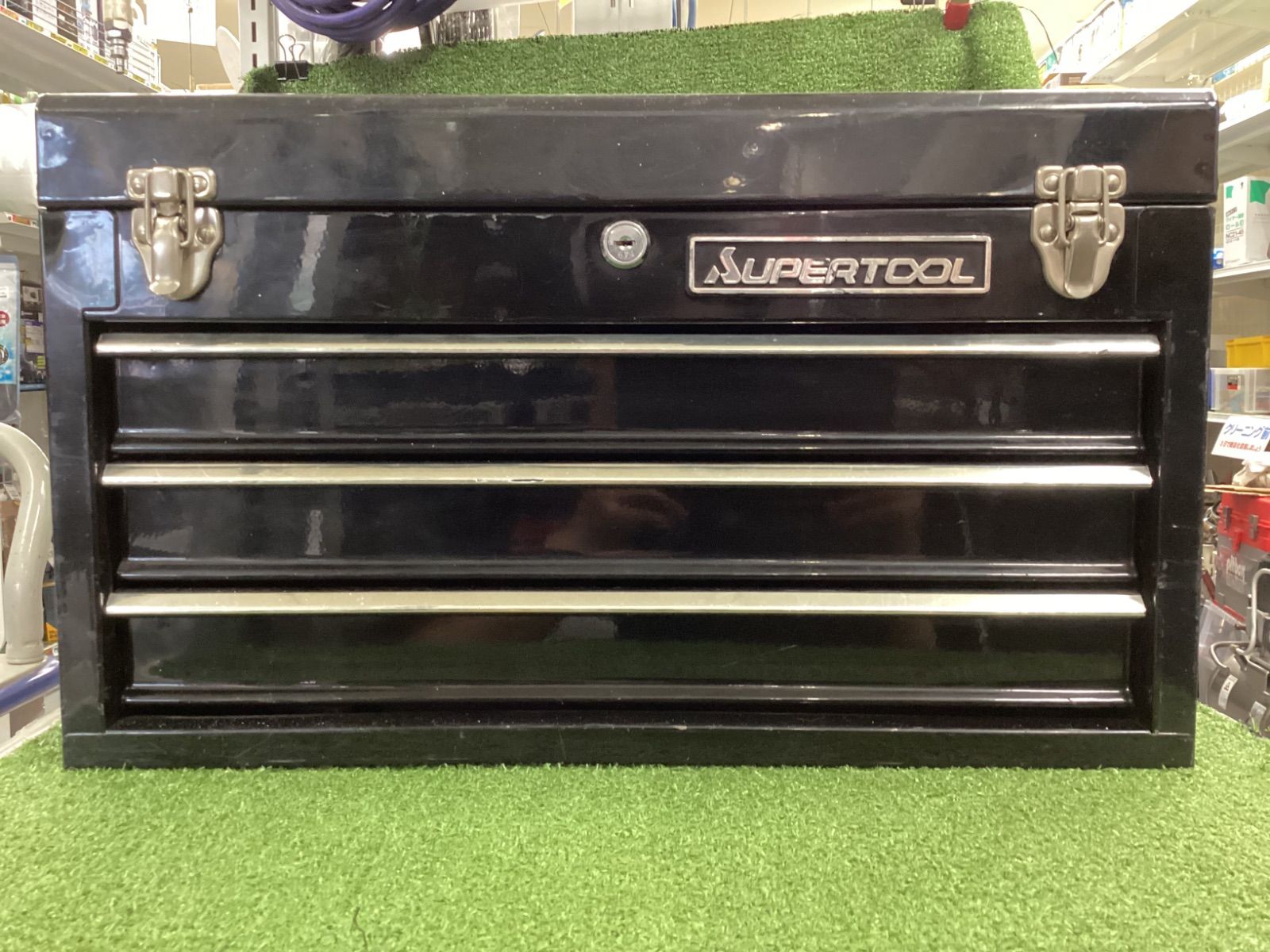 【中古B】スーパーツール(SUPERTOOL) ツールケース(チェストタイプ) 段引き出し式 ブラック S505B