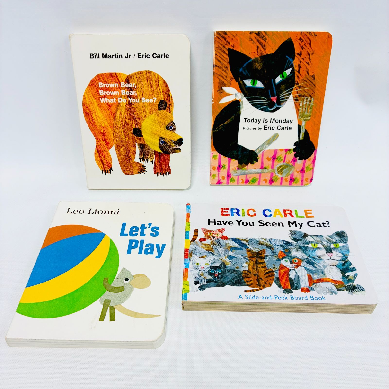 Eric Carle 英語絵本 4冊 Have You Seen My Cat? / Brown Bear / Today