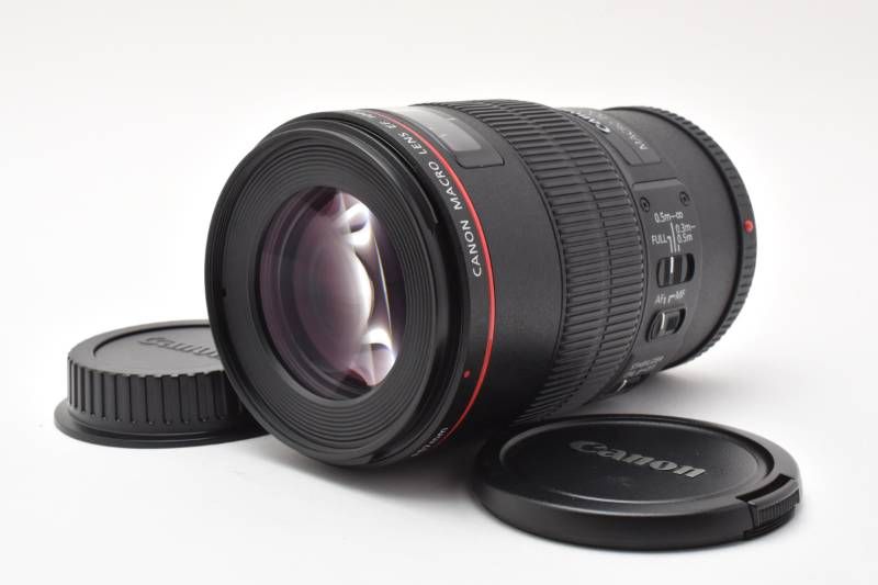 極美品　Canon キヤノン EF 100mm F2.8 マクロレンズ ☆極上品☆CANON キヤノン EF 100mm F2.8 L IS USM MACRO☆ YME1107