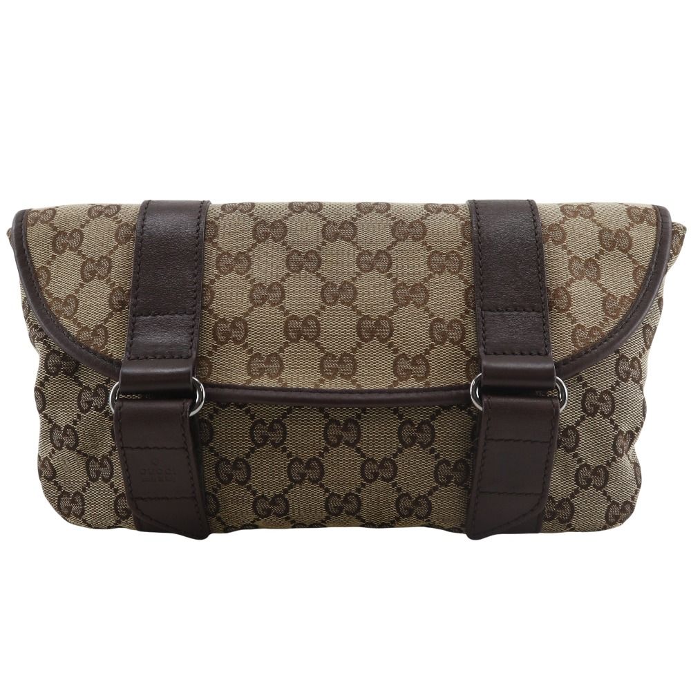 【GUCCI】グッチ ウエストバッグ 145851 GGキャンバス ベージュ メンズ ボディバッグ