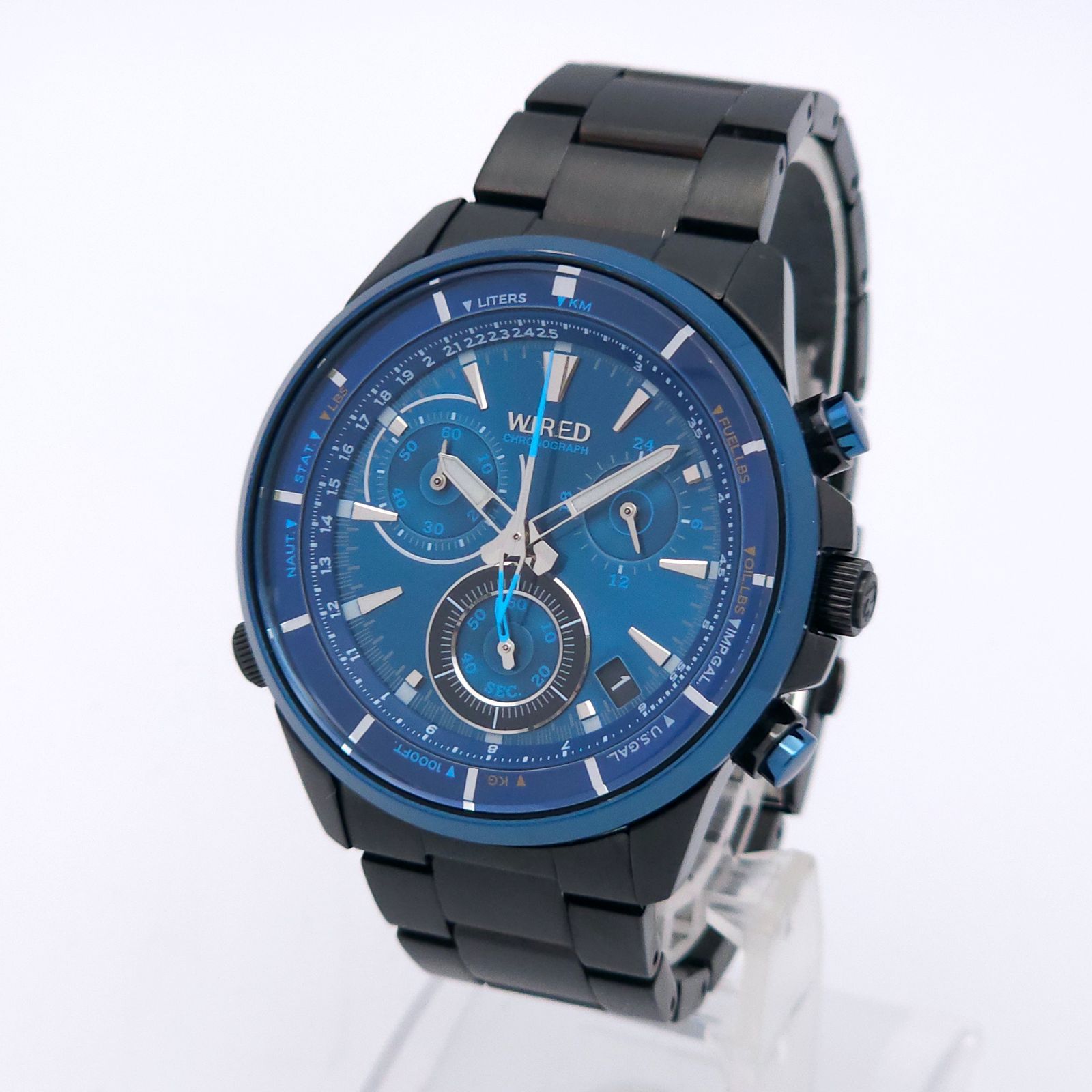 ☆良品 SEIKO セイコー ワイアード クロノグラフ VK68-KX20 QZ 動作品 