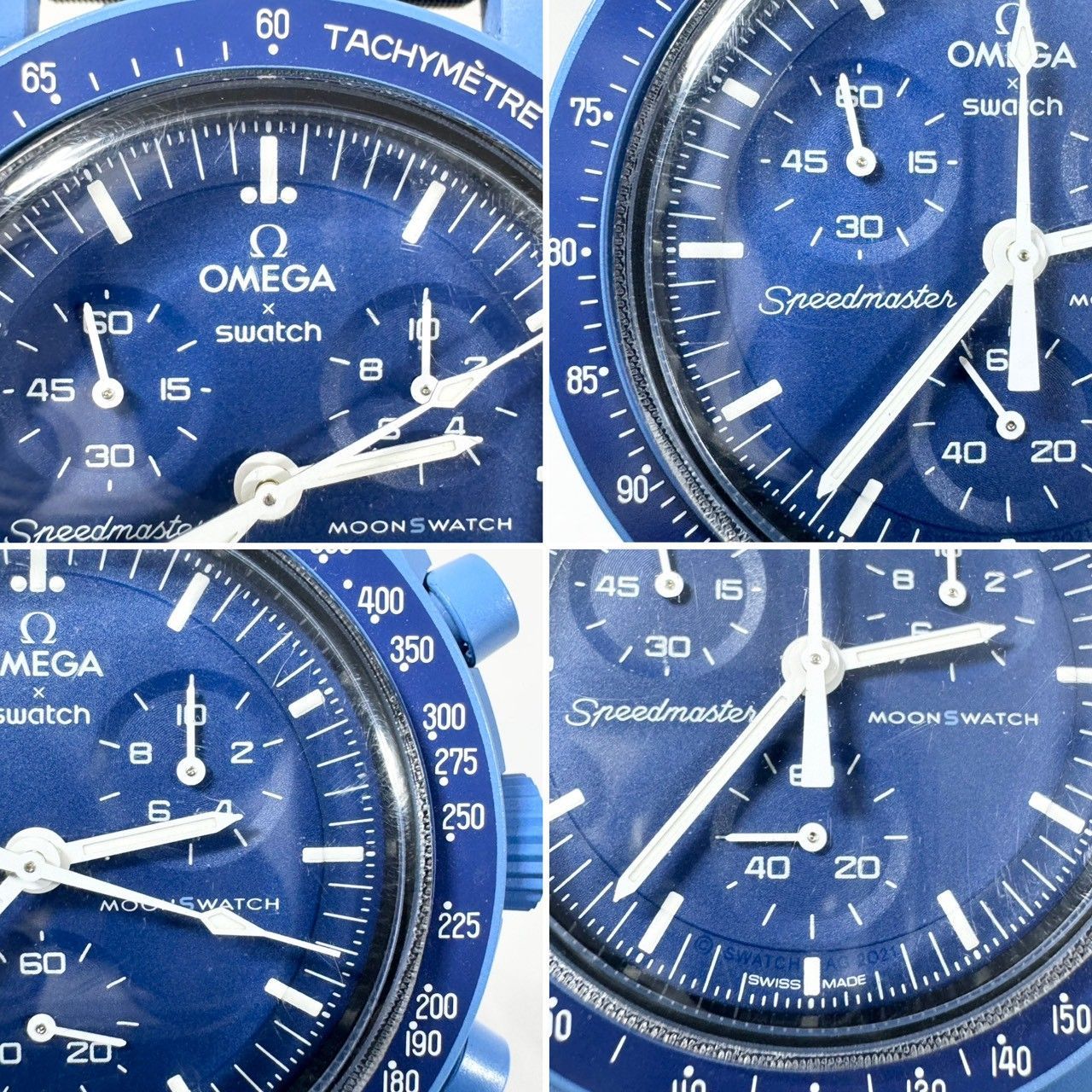 稼働品・箱付】OMEGA × Swatch NEPTUNE SO33N100 腕時計 ブルー - メルカリ