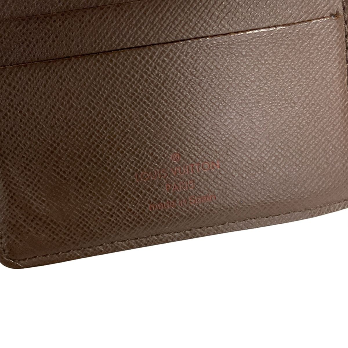 LOUIS VUITTON(ルイヴィトン) 2つ折り財布 ダミエ ポルトフォイユマルコ N61675 エベヌ LOUIS VUITTON(ルイヴィトン) 2つ折り財布 ダミエ ポルトフォイユ