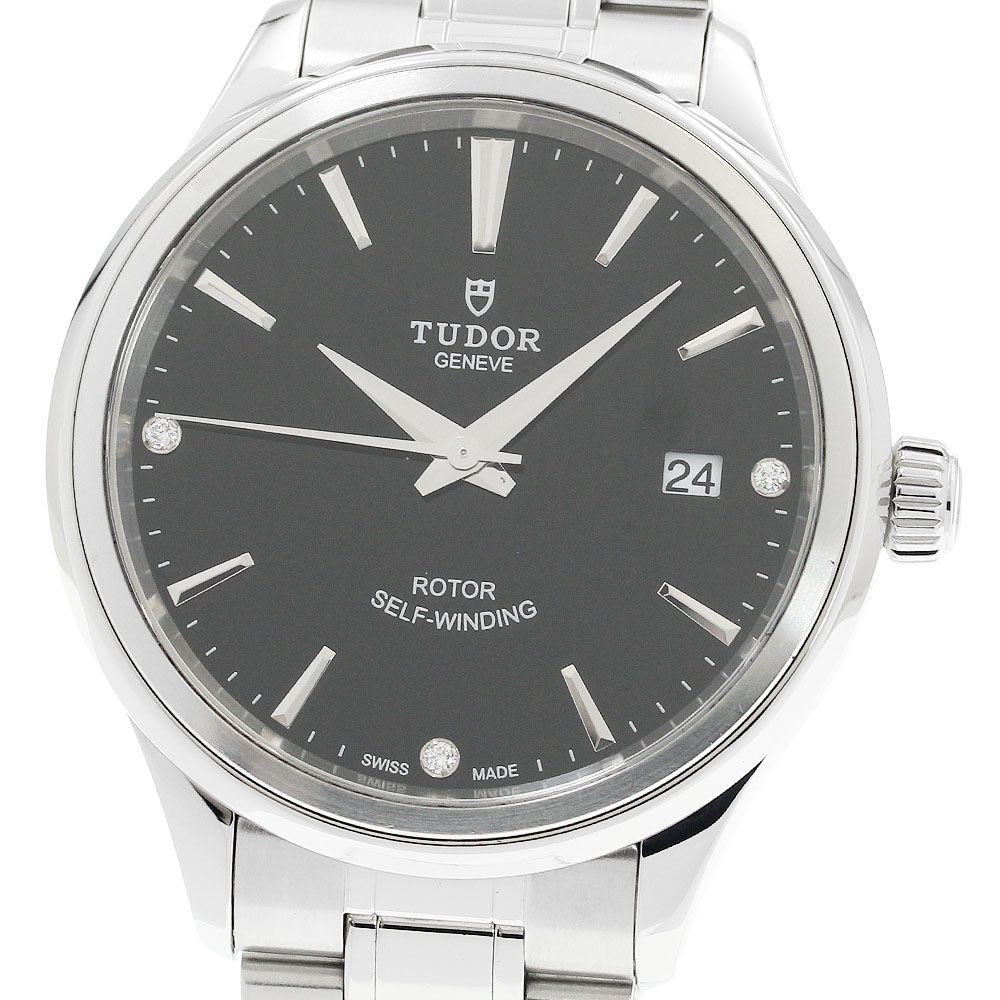 チュードル TUDOR 12500 スタイル 3Pダイヤ 自動巻き メンズ 良品 保証書付き_921805 チュードル TUDOR 12500 スタイル 3Pダイヤ 自動巻き メンズ 良品