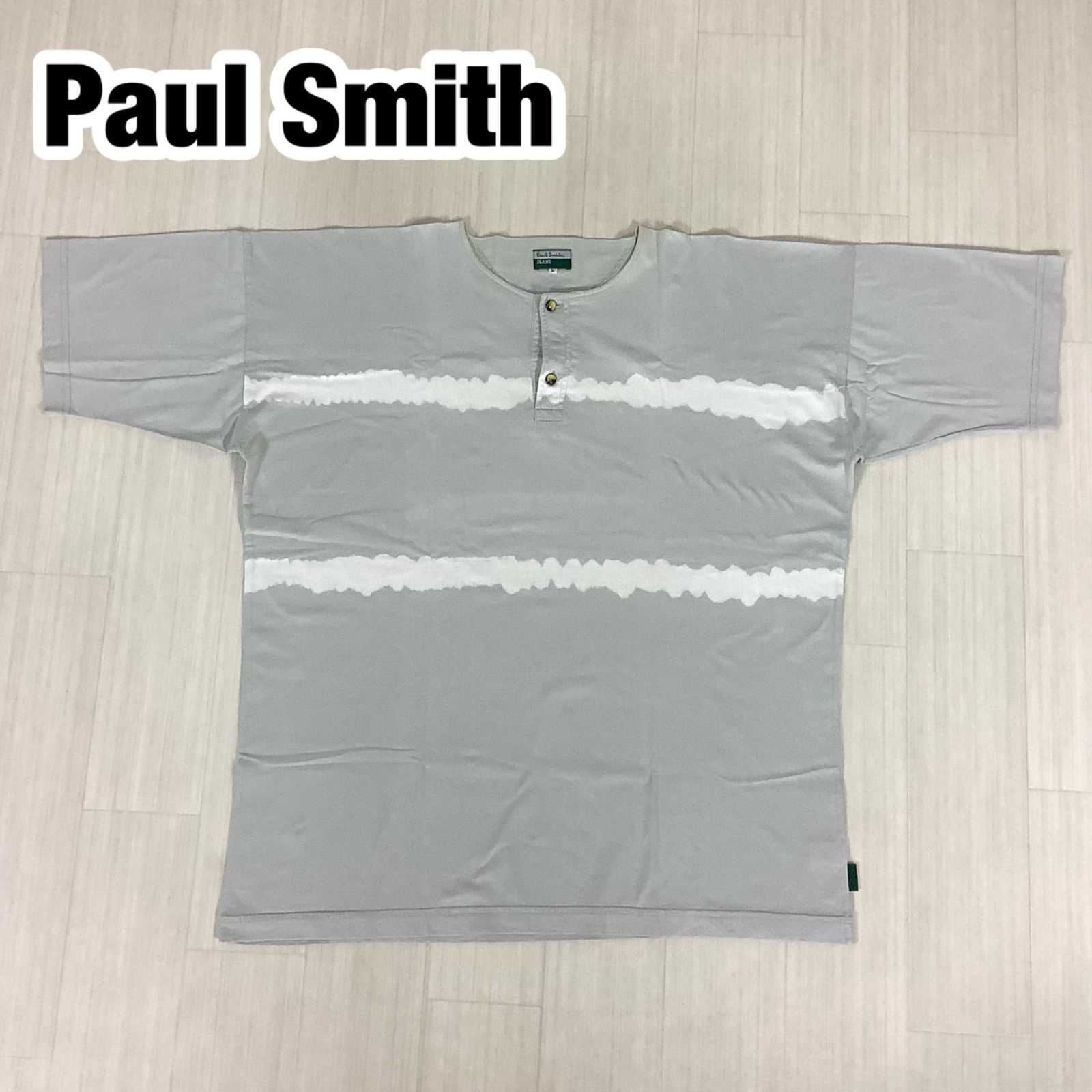 ポールスミス Paul Smith ヘンリーネック 古着 Paul Smith JEANS ポールスミス ヘンリーネック 半袖Tシャツ L グレー