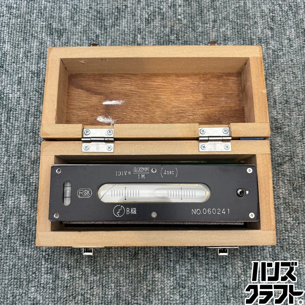 ◎【中古】 RSK 理研計測器製作所 精密水準器 平形 B級 B7510 ※ガラス割れ・ネジ埋もれ有り 13,140円