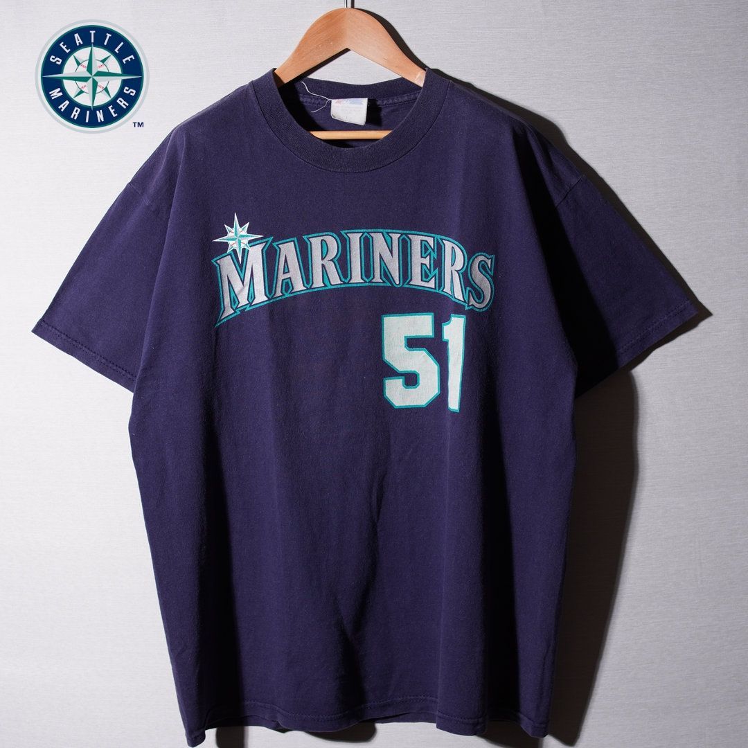 MLB マリナーズ イチロー Tシャツ L ネイビー 00s ICHIRO