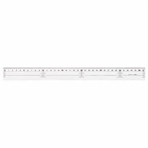 （まとめ） ライオン事務器 アクリル直線定規 30cm A-10 1本 〔×30セット〕