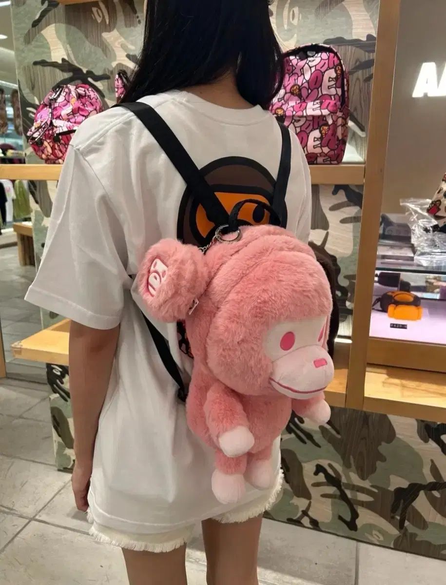 A BATHING APE ベイビー マイロ マイル フリース ドール バックパック
