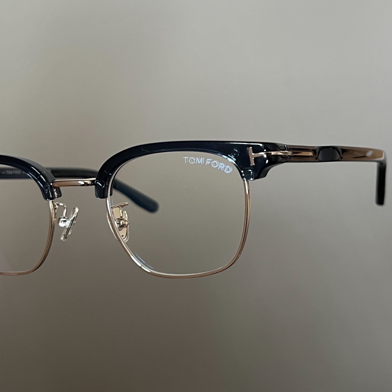 TOM FORD メガネ トムフォード サーモント ブロー ブルー シルバー 青